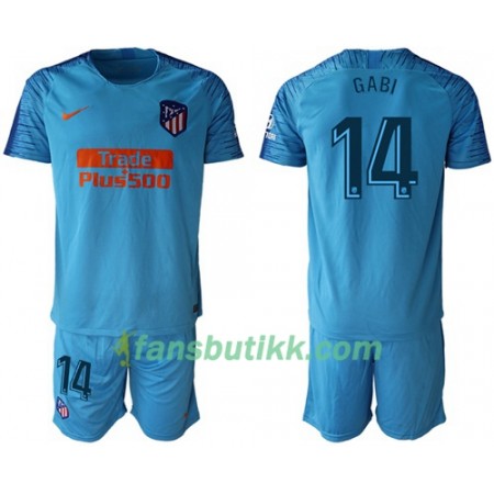 Fotballdrakt Atlético Madrid Gabi 14 Barn Bortetrøye 2018-2019 Kortermet